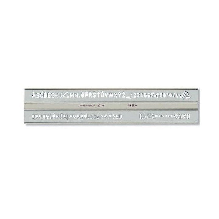KOH-I-NOOR Technische Schablone | Buchstaben, 5mm — Bild 2