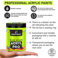 ACRYL PRO ART Kompozit Acrylfarbe 430 ml