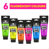 Fluoreszierende Acrylfarbe ACRYL PRO ART Kompozit 75 ml