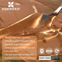 Metallic-Acrylfarben-Set ACRYL PRO Kompozit 12x20 ml