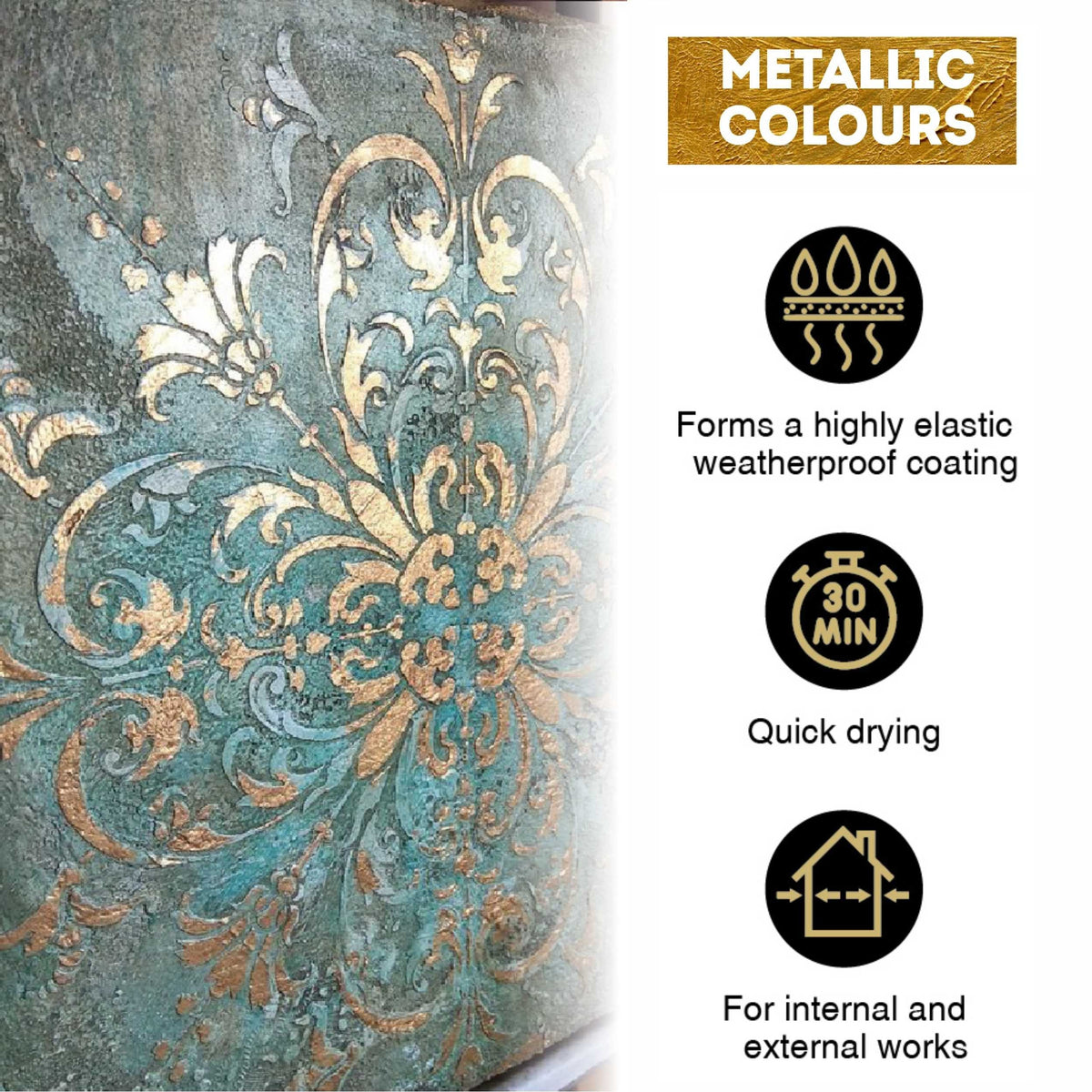 ACRYL PRO Metallic-Acrylfarben-Set