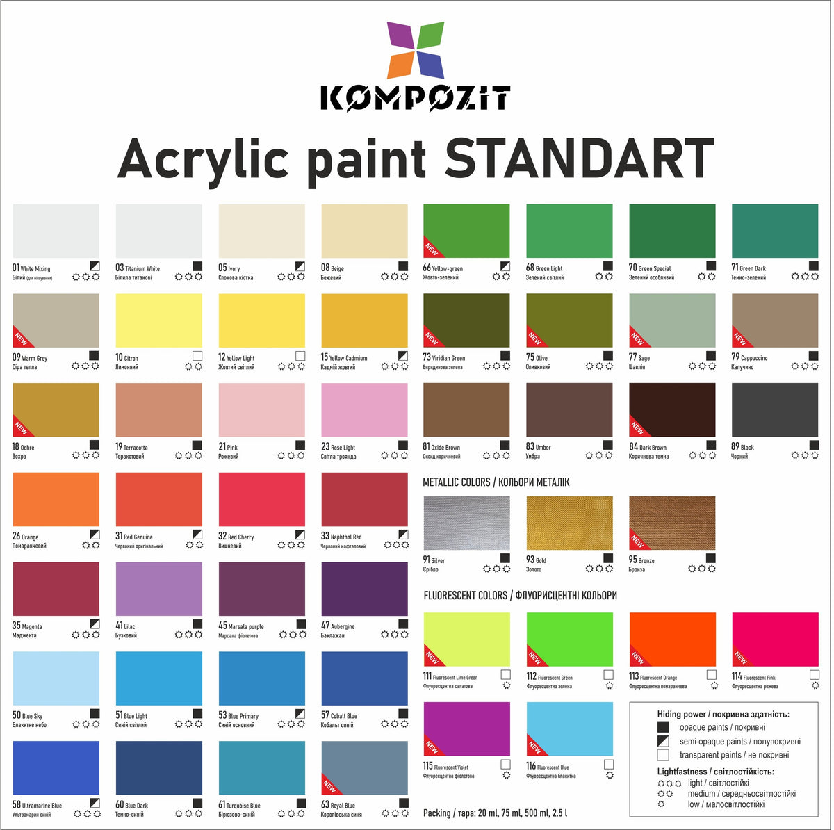STANDART Kompozit Metallic-Acrylfarbe 500 ml