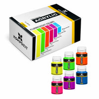 Acrylfarben-Set Kompozit STANDART Fluorescent 6 x 20 ml