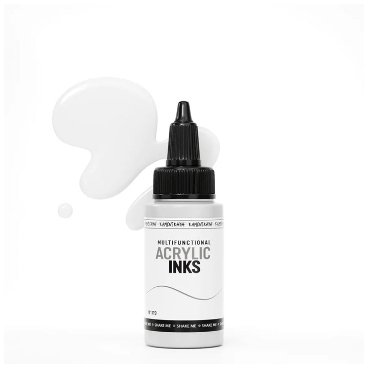 Konzentrierte Acryltinte KAMENSKAYA, 30 ml | verschiedene Farbtöne - Weiß