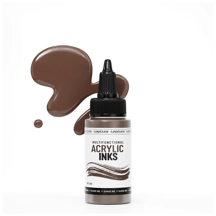 Konzentrierte Acryltinte KAMENSKAYA, 30 ml | verschiedene Farbtöne - Walnussbraun