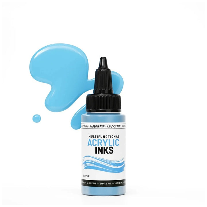 Konzentrierte Acryltinte KAMENSKAYA, 30 ml | verschiedene Farbtöne - Babyblau