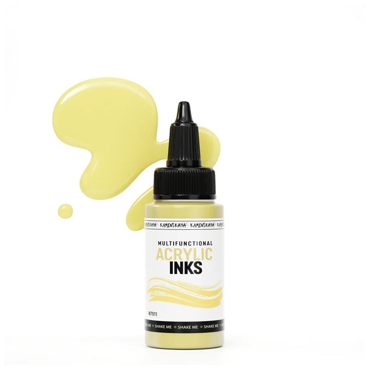 Konzentrierte Acryltinte KAMENSKAYA, 30 ml | verschiedene Farbtöne - Bananengelb