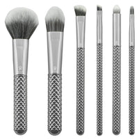 Kosmetikpinsel-Set Metallic Silber — Bild 2