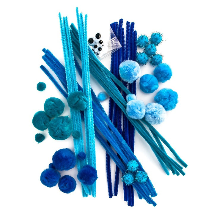 Kreativ-Bastelset – 80-teilig | verschiedene Farben — Bild 6