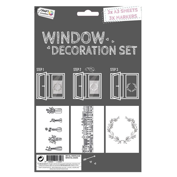 Kreatives Fensterdeko-Set 6-teilig — Bild 1