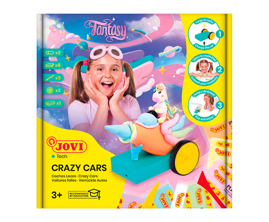 Kreatives Knetset JOVI Tech Crazy Cars Fantasie 14-tlg.