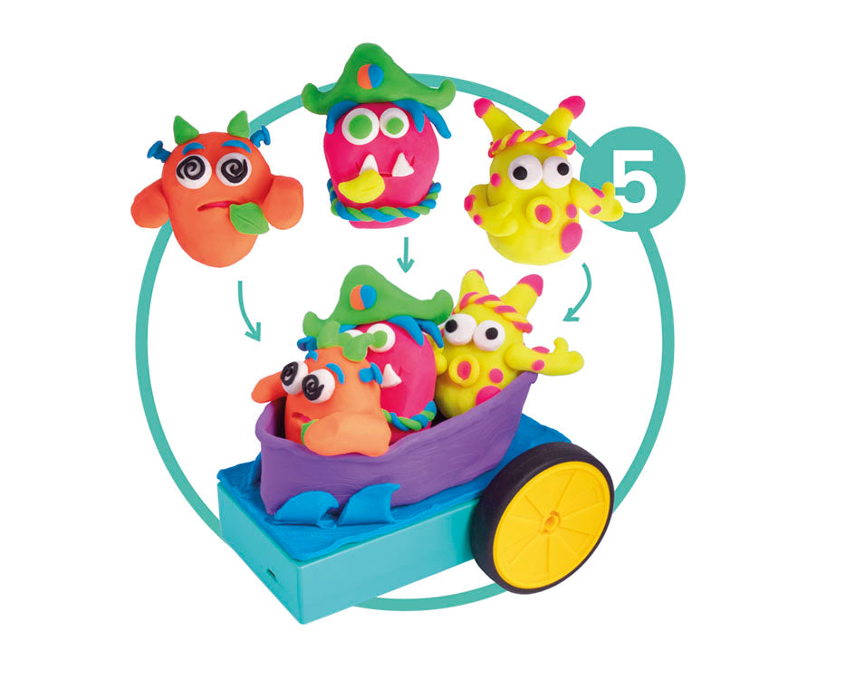 Kreatives Knetset Jovi Tech Crazy Cars Monster - 14-tlg.