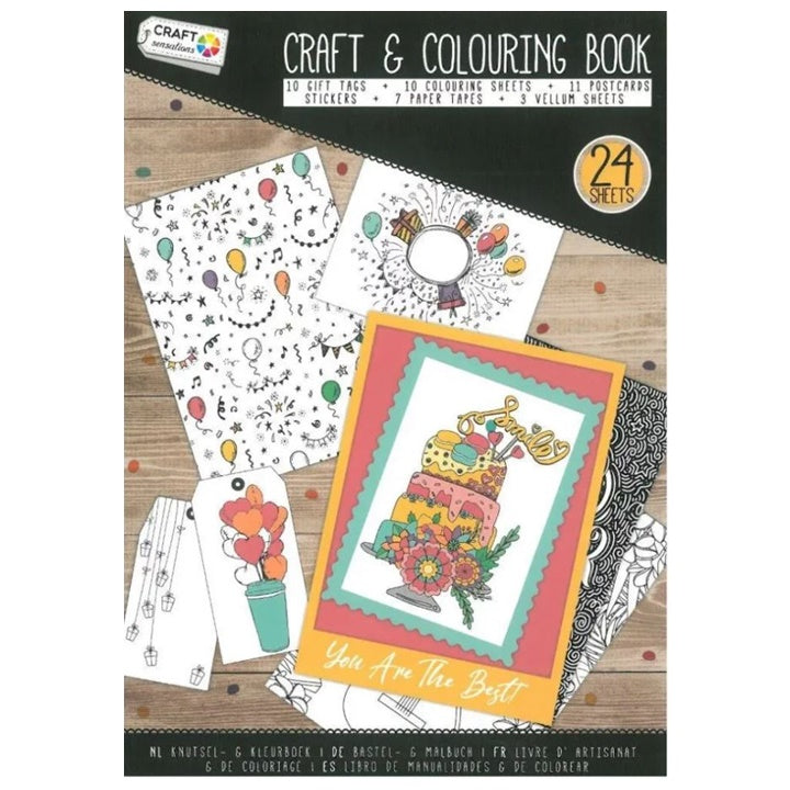 Kreatives Mal- und Bastelbuch A5 – 24 Blatt — Bild 1