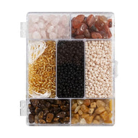 Kreatives Schmuckherstellungsset - Mix Braun-Schwarz — Bild 8