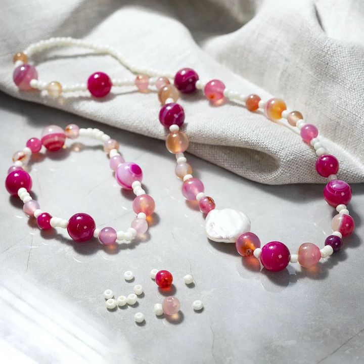 Kreatives Schmuckherstellungsset - Pink Mix — Bild 11