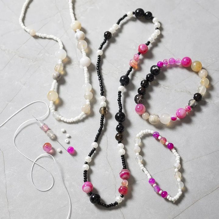 Kreatives Schmuckherstellungsset - Pink Mix — Bild 13