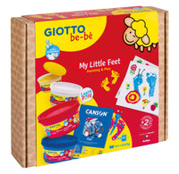 Kreativset GIOTTO be-bè My Little Feet für Hand- und Fußabdrücke – 5-tlg.
