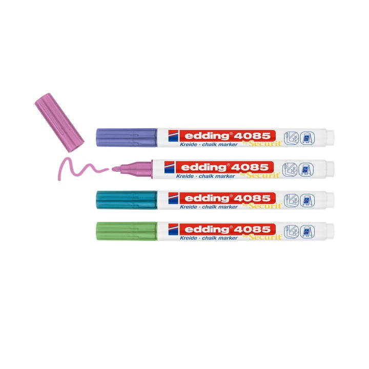 Kreidemarker-Set EDDING 4085 Metallic-Farben — Bild 1