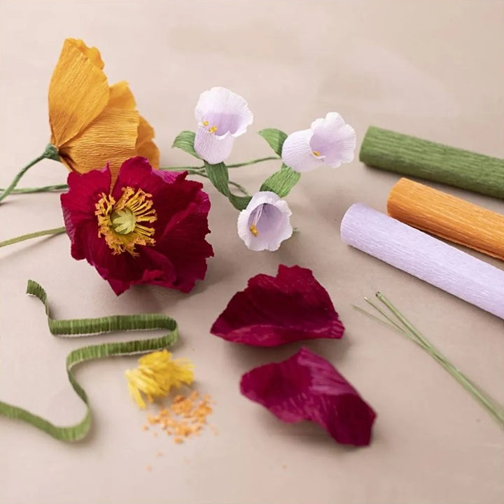 Krepppapier-Blumen-Bastelset — Bild 6