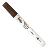 KREUL Glas- und Porzellanmalstift MEDIUM Glitter – Braun