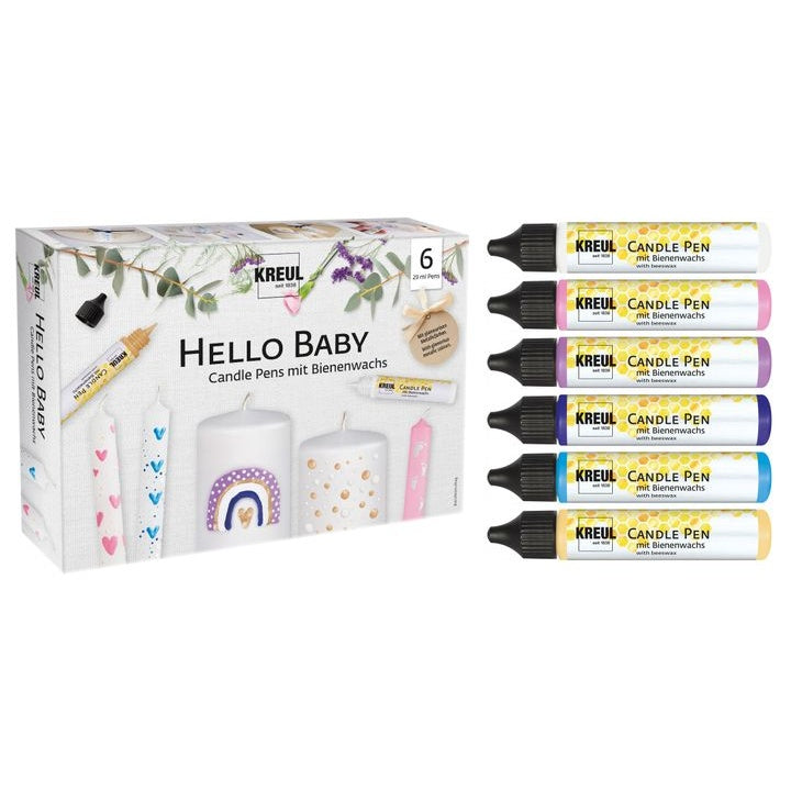 KREUL Kerzenstift Set 6 x 25 ml Hello Baby — Bild 4