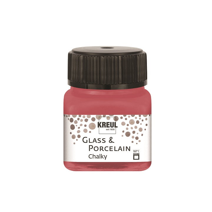Kreul Kreidefarbe für Glas & Porzellan 20 ml – Cozy rot