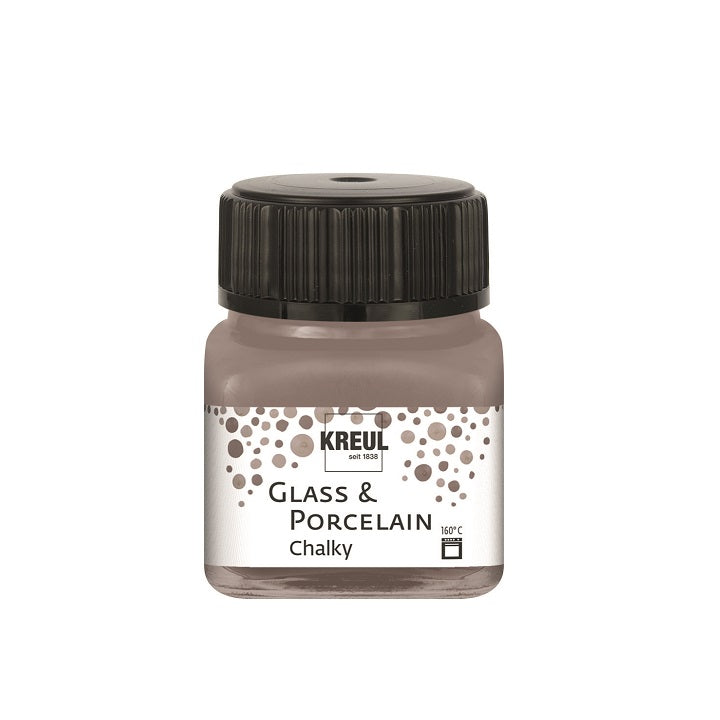 Kreul Kreidefarbe für Glas & Porzellan 20 ml – Mild Mocca
