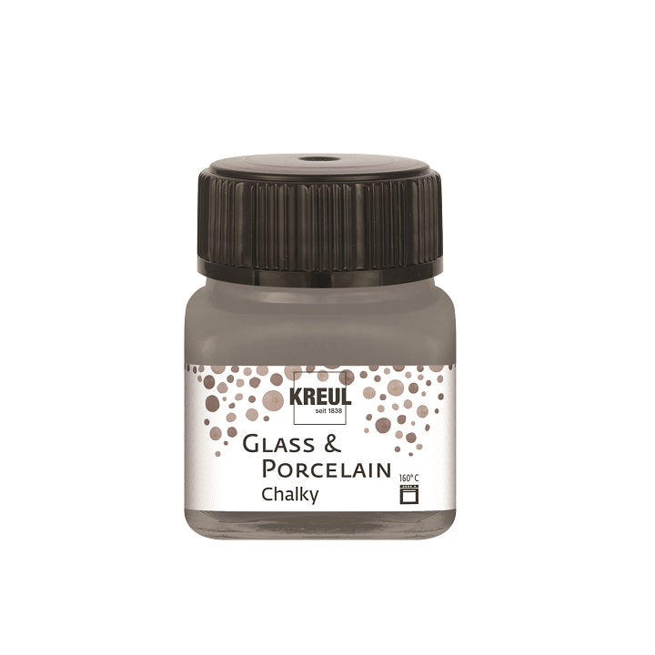 Kreul Kreidefarbe für Glas & Porzellan 20 ml – Smoky Stone