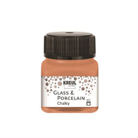 Kreul Kreidefarbe für Glas & Porzellan 20 ml – terrakottafarben Earth