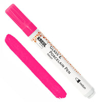 KREUL Glas- und Porzellanmalstift MEDIUM Effekt – Neon Rosa