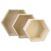 Kreul Sechseckige Holzkiste Set — Bild 1