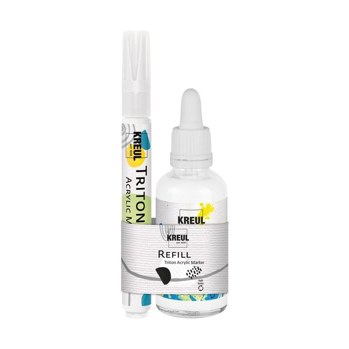 KREUL Triton Acrylic Marker Nachfüllpackung in Weiß — Bild 2