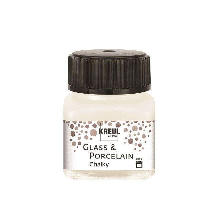 Kreul Glass & Porcelain Chalky 20 ml – weiße Cotton