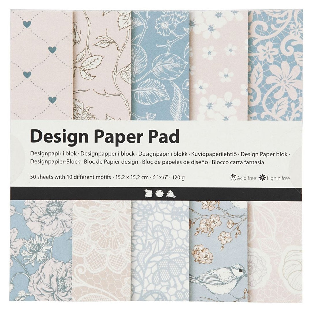 Künstlerisches Scrapbooking-Papier-Set — Bild 2