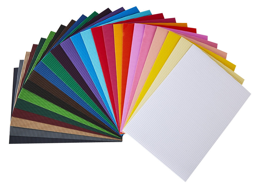 Kunstdruckpapier aus Wellpappe | verschiedene Farben — Bild 2