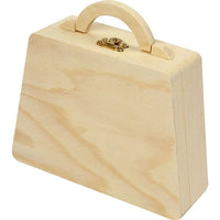 Kunstvolle Handtasche aus Holz — Bild 1