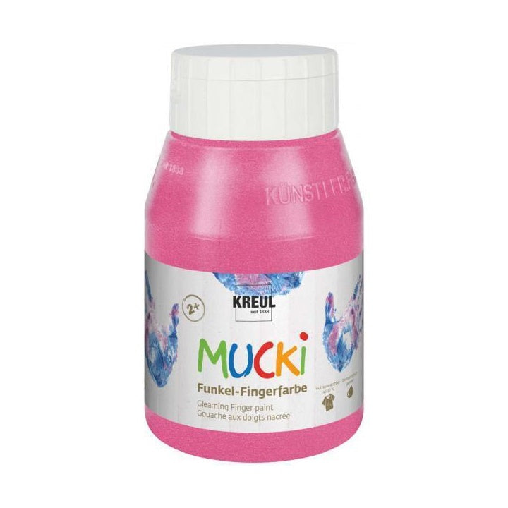 MUCKI Glanz-Fingerfarben für Kinder 500 ml – fairy dust rose