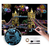 Londoner Kulisse Scratch Art Kit — Bild 2