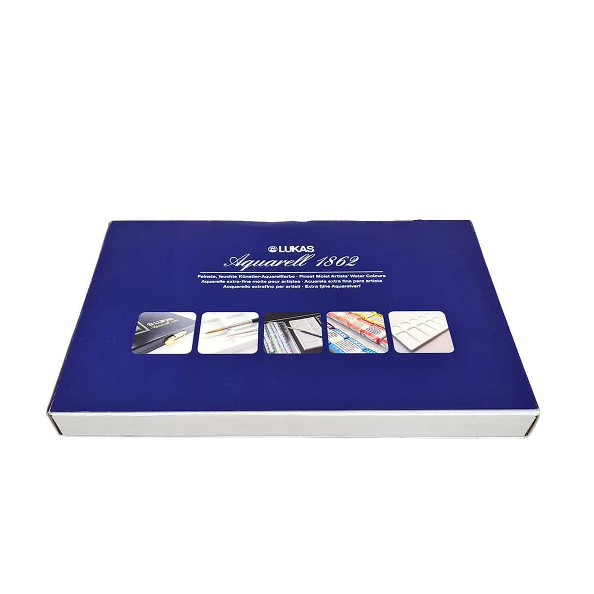 LUKAS Aquarell 1862 Aquarellfarben-Set in der Box - 70 Näpfchen mit Zubehör