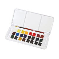 LUKAS Studio Aquarellfarben-Set im Kunststoffkasten | 24-teilig