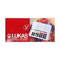 LUKAS Studio Aquarellfarben-Set im Kunststoffkasten | 24-teilig