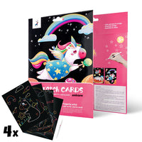 Magisches Einhorn Scratch Art Set — Bild 1