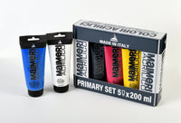 Maimeri Acrilico Acrylfarben-Set Primary 200 ml