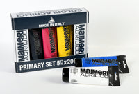 Maimeri Acrilico Acrylfarben-Set Primary 200 ml