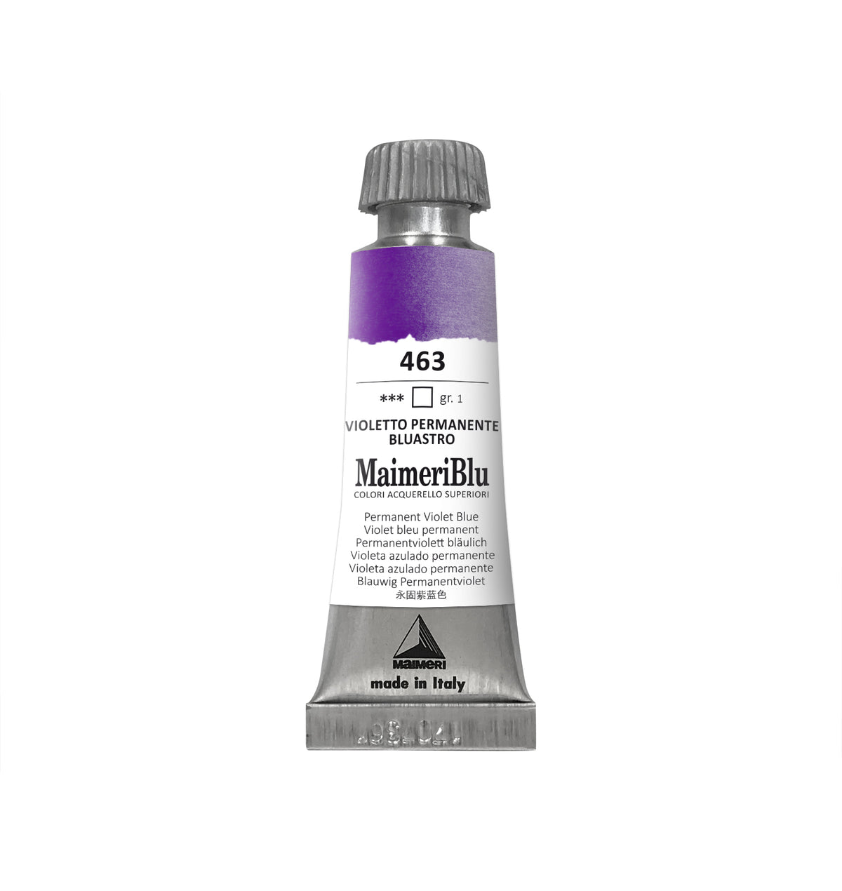 Professionelle Aquarellfarbe MAIMERI Maimeri Blu 12 ml – Permanentviolett blau