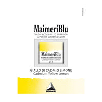 MAIMERI Blu Aquarellfarben Näpfchen 1,5 ml – Kadmiumgelb Zitrone