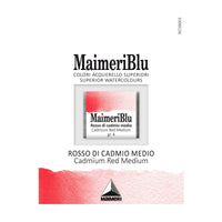 MAIMERI Blu Aquarellfarben Näpfchen 1,5 ml – Kadmiumrot mittel