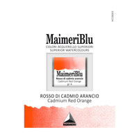 MAIMERI Blu Aquarellfarben Näpfchen 1,5 ml – Kadmiumrot orange