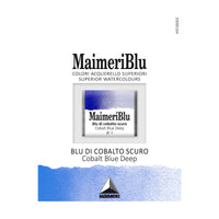 MAIMERI Blu Aquarellfarben Näpfchen 1,5 ml – Kobaltblau dunkel