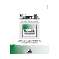 MAIMERI Blu Aquarellfarben Näpfchen 1,5 ml – Kobaltgrün dunkel